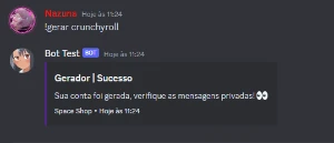 Gerador de contas - Bot Discord