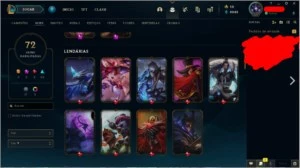 P1 , todos campeões, 3 Ultimate, 72 Skins (selecionadas) - League of Legends LOL