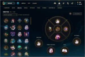 Conta Unranked (ex Platina) com 12 Skins e 40 Champs - League of Legends LOL