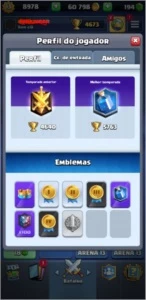 CLASH ROYALE - CONTA NÍVEL 13 (FULL CARTAS) - 5763 TROFÉUS