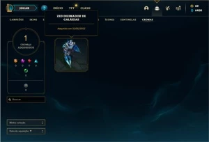 Conta bronze 4 com 21 Champs e 3 Skins + 350 RP - League of Legends LOL