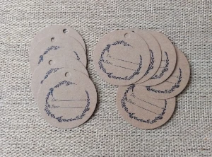 Tag Kraft - De Para (10 unidades) - Artesanato e Personalizados