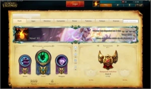 Conta league of legends PLat IV season 6 LOL