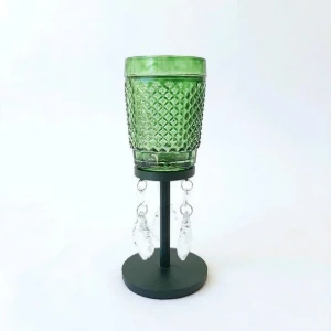 Castiçal Bico de Jaca - Verde - M - Artesanato e Personalizados