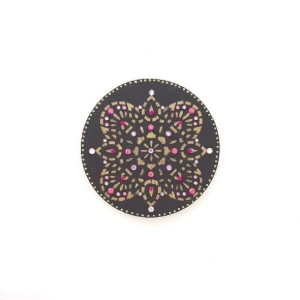 Mandala Indiana Preta - Artesanato e Personalizados