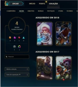 Conta gold 1 de lol baratinha muito bacana - League of Legends