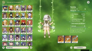 Genshin Impact - Ar56 , 14 Personagens T5 E 3 Armas T5 + Bis