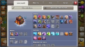 CV9 FULL, recém CV10 (COM 1K DE GEMAS) + VILA RARA - Clash of Clans