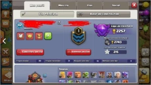 CV9 FULL, recém CV10 (COM 1K DE GEMAS) + VILA RARA - Clash of Clans
