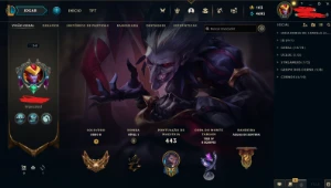Conta De Lol Lvl 341 + Gold 2 + 2 Skin Ultimate + 114 Skins - League of Legends