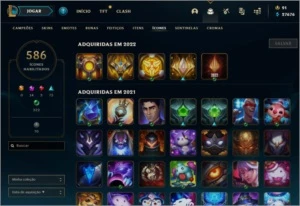 Conta League of legends (1006 SKINS)/ valorant LOL