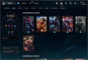 Conta League of legends (1006 SKINS)/ valorant LOL