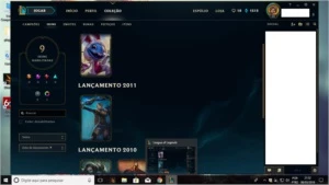 Conta Prata 2 borda de ouro barata - League of Legends LOL