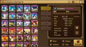 CONTA SERVIDOR GLOBAL FULL NAT 5* - Summoners War