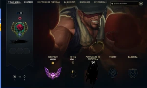 CONTA SMURF MESTRE, GANHANDO 32 E PERDENDO 25 PDL - League of Legends LOL