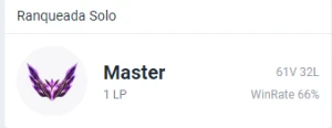 CONTA SMURF MESTRE, GANHANDO 32 E PERDENDO 25 PDL - League of Legends LOL