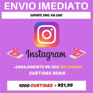 [PROMOÇÃO] CURTIDAS INSTAGRAM ENVIO IMEDIATO - Redes Sociais
