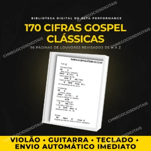 Super Coletânea 170 Cifras Gospel Clássicas Violão e Teclado - eBooks