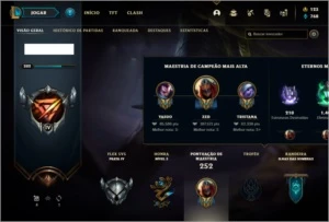 Conta bronze 2 com 88 champs e 79 skins - League of Legends LOL