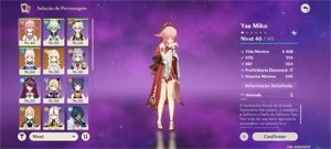 Genshin impact Account: AR: 39  Yae Miko, Kokomi, Jean