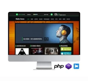 Script Para Web Rádio - Site Responsivo E Administrável