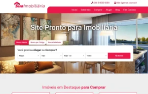 Script Site Pronto para corretores e imobiliária