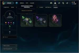 Conta platina 4 com 20 skins e 50 champs ( MAIN JG ) - League of Legends LOL