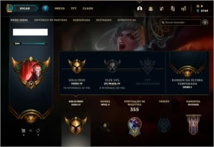 Conta ouro 4 com 247 skins e 127 champs ( MAIN TOP ) - League of Legends LOL