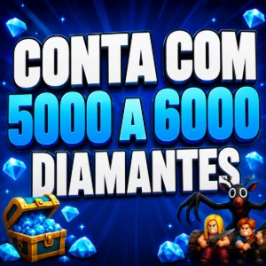 Conta com 5000 a 6000 Diamantes Em 99 Noites Na Floresta  - Roblox