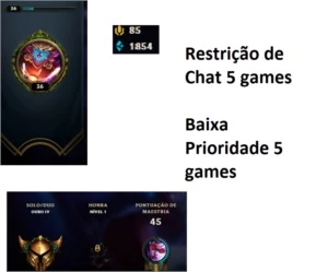 CONTA OURO IV  30 WINS - League of Legends LOL