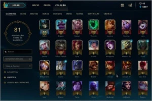 Conta LOL GOLD 4, 37 Champs e 8 Skins - League of Legends