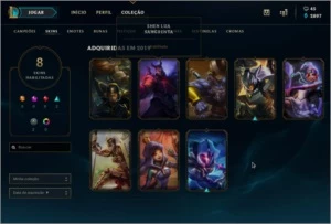 Conta LOL GOLD 4, 37 Champs e 8 Skins - League of Legends