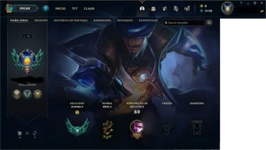CONTA PLATINA 2 57% WR - League of Legends LOL