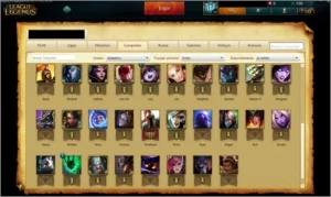 Contas PLATINAS League of Legends LOL