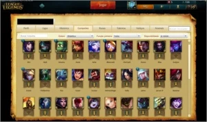 Contas PLATINAS League of Legends LOL