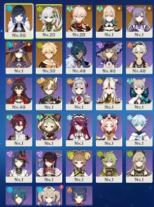 AR 48 - Conta starter com 3 t5 LIMITADOS e 26.000 PRIMOGEMS - Genshin Impact