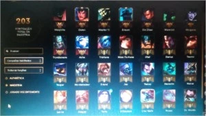 conta league of legends LOL