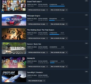 Conta Steam Com Gta, Fall, Twd, We, Among, Uno,L4d2, Session