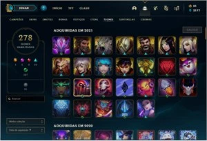 Conta lol, lv 342, 308 skins - League of Legends