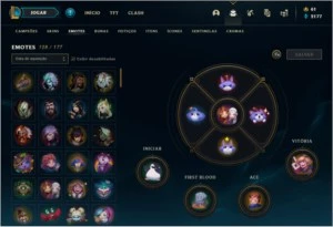 Conta lol, lv 342, 308 skins - League of Legends
