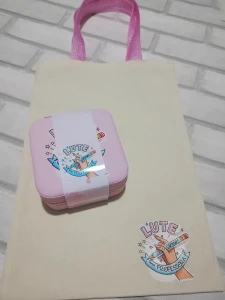 Kit Ecobag e Porta-Joias Personalizado para Professora - Artesanato e Personalizados