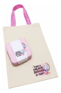 Kit Ecobag e Porta-Joias Personalizado para Professora