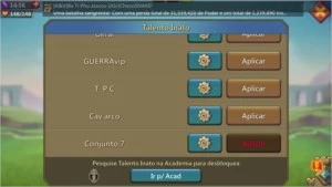 Conta lords mobile 204M t4 liberada