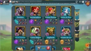 Conta lords mobile 204M t4 liberada