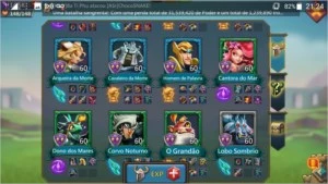 Conta lords mobile 204M t4 liberada