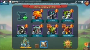Conta lords mobile 204M t4 liberada