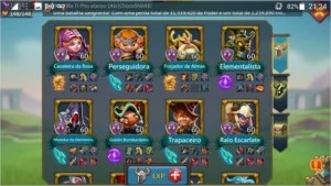 Conta lords mobile 204M t4 liberada
