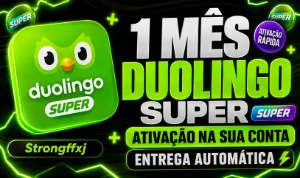 1 Mês Duolingo Super - Ativação Na Sua Conta - Entrega Auto - Assinaturas e Premium