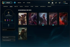 Conta Platina 4 com 35 Champs e 6 Skins - League of Legends LOL