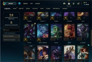 Conta Platina 4 com 35 Champs e 6 Skins - League of Legends LOL